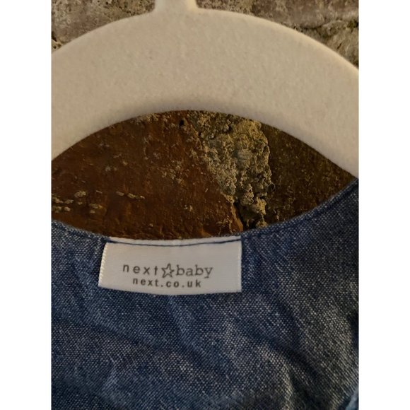 Next Blue Plaid Overalls 3-6m - Picture 6 of 8